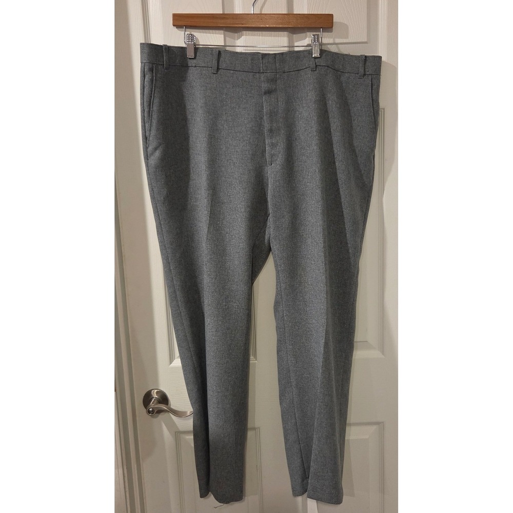Vintage Levi's Action Slacks Men 44 Gray Sta-Prest Tapered Dress Pants 30 Inseam